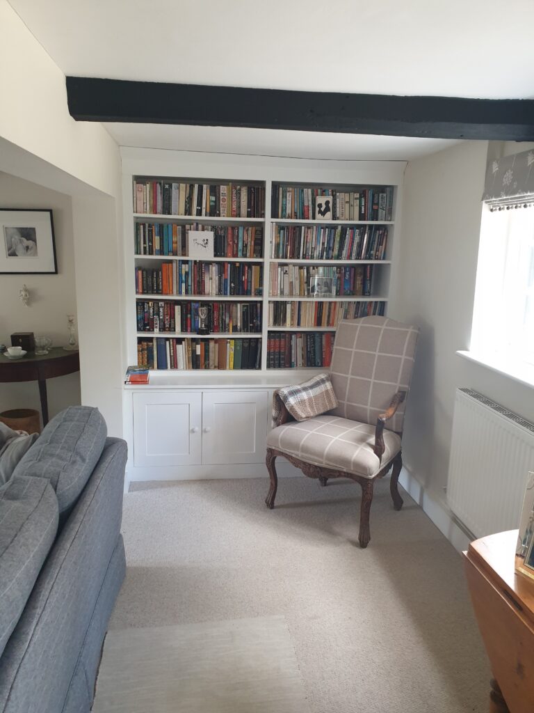 A beautifully designed and installed reading nook. For page: Testimonials