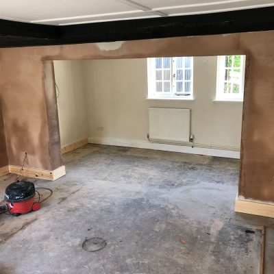 The stages of change during a room conversion project